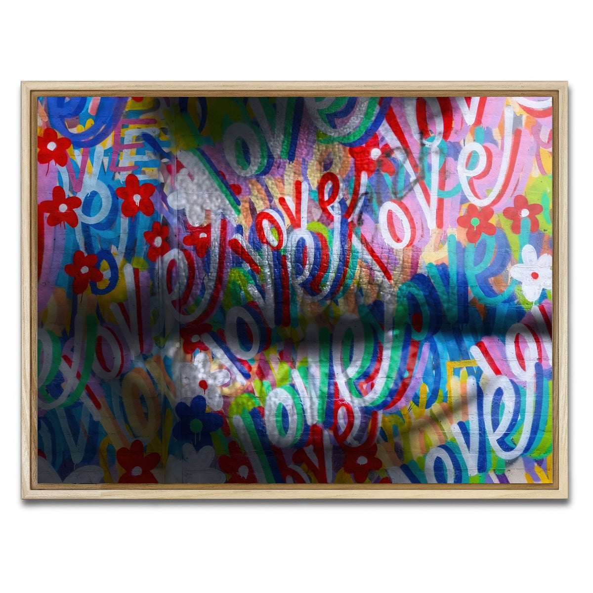 AUTO-MOCKUP WHITE | the kiss | 1 Piece | Natural Framed Canvas | group=4x3