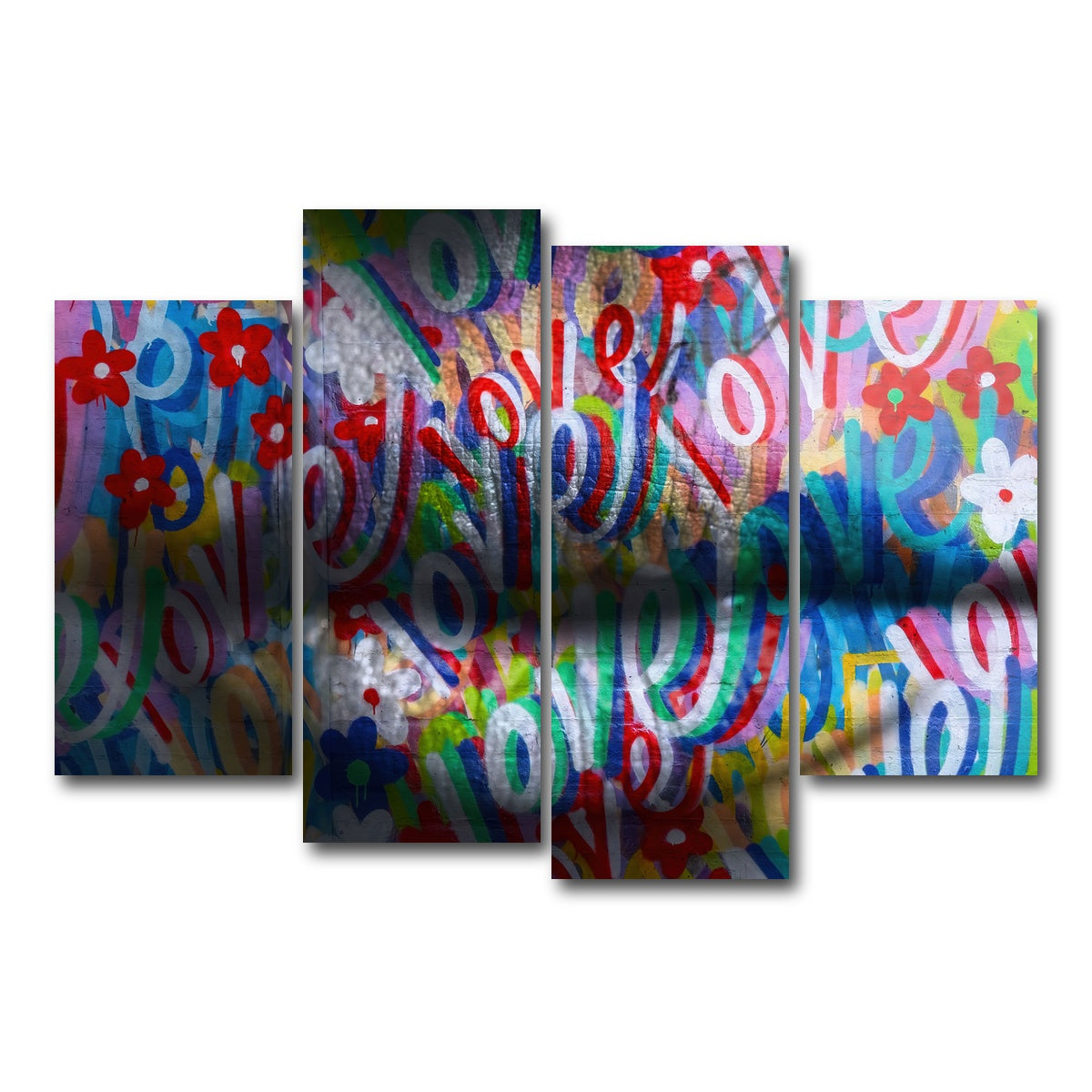 AUTO-MOCKUP WHITE | the kiss | 4 Piece | Gallery Wrap Canvas | group=4_short