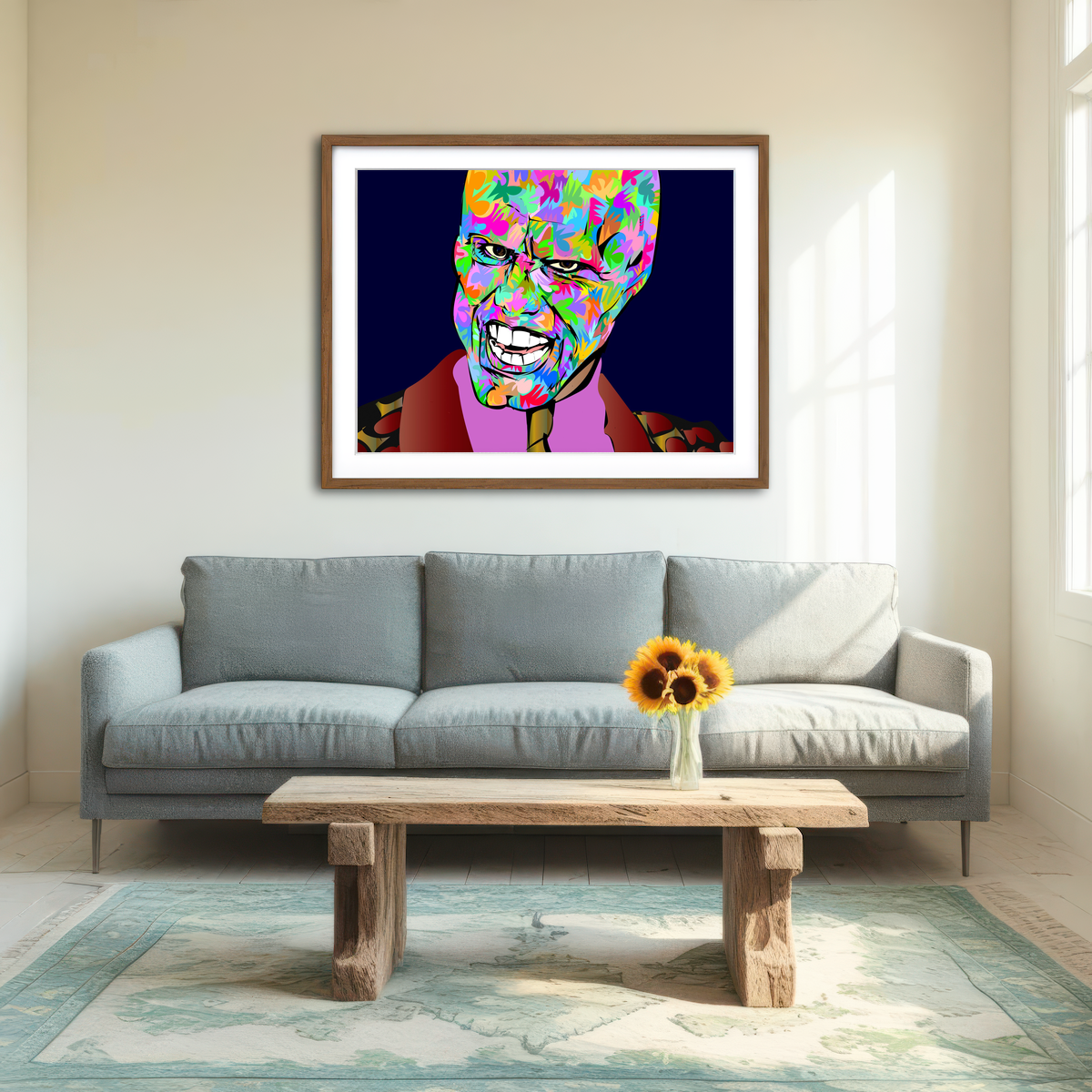 AUTO-MOCKUP ROOM | The Mask Wall Art