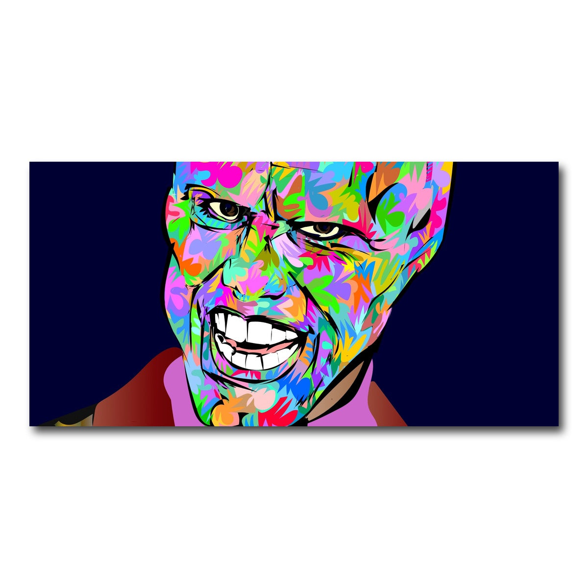 AUTO-MOCKUP WHITE | the mask | 1 Piece | Gallery Wrap Canvas | group=2x1