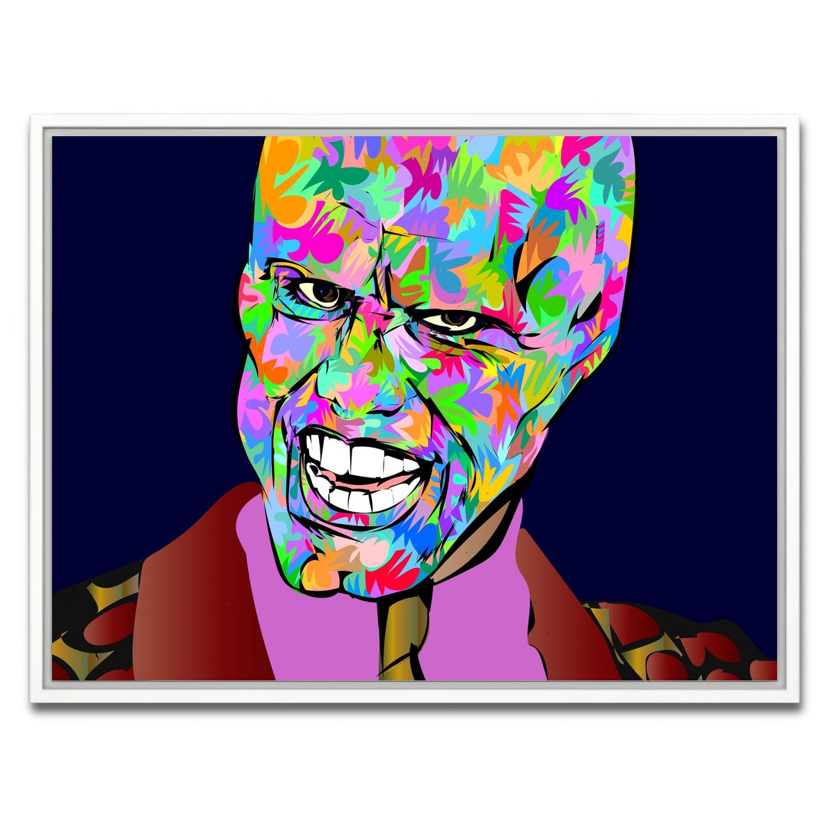 AUTO-MOCKUP WHITE | the mask | 1 Piece | White Framed Canvas | group=4x3