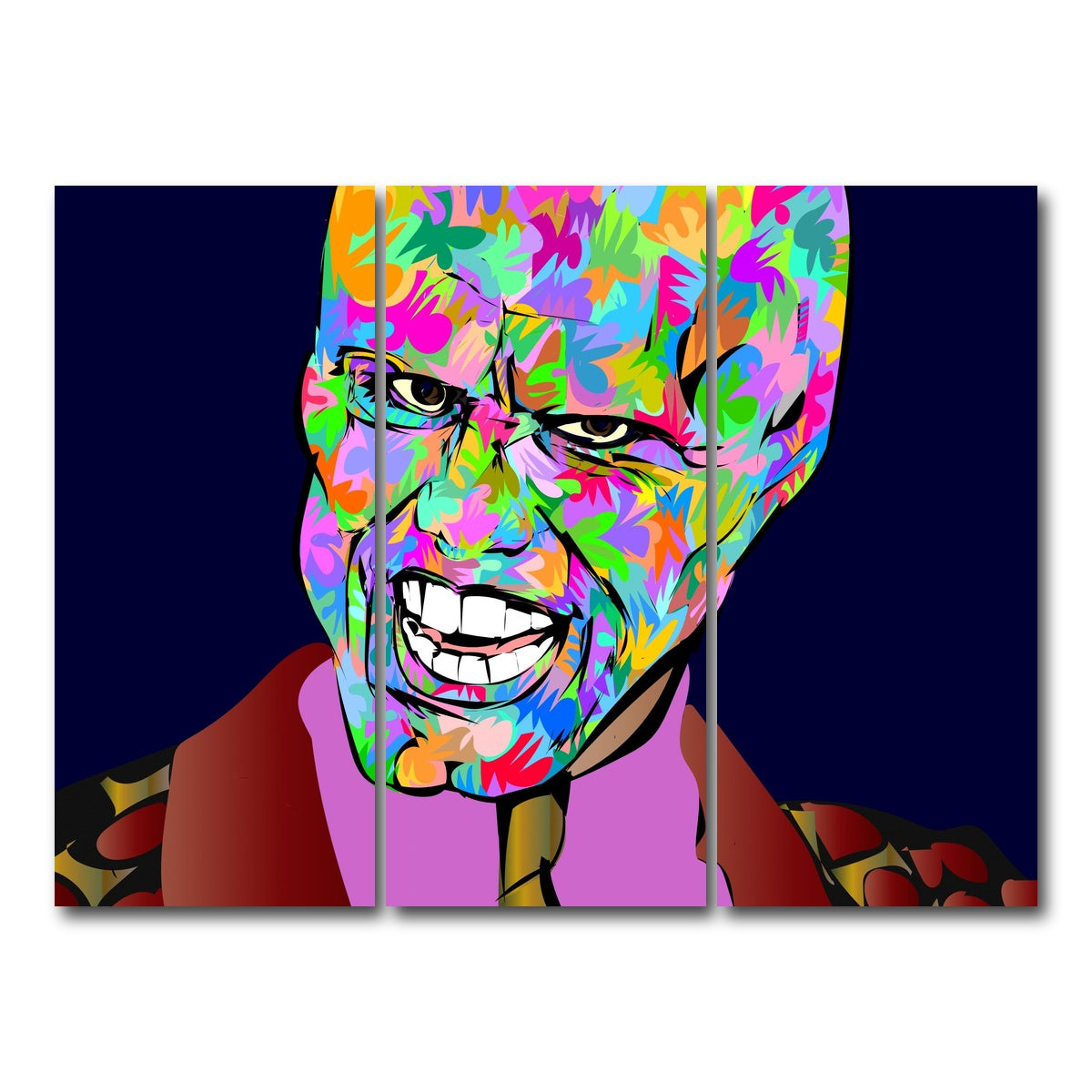 AUTO-MOCKUP WHITE | the mask | 3 Piece | Gallery Wrap Canvas | group=8x18