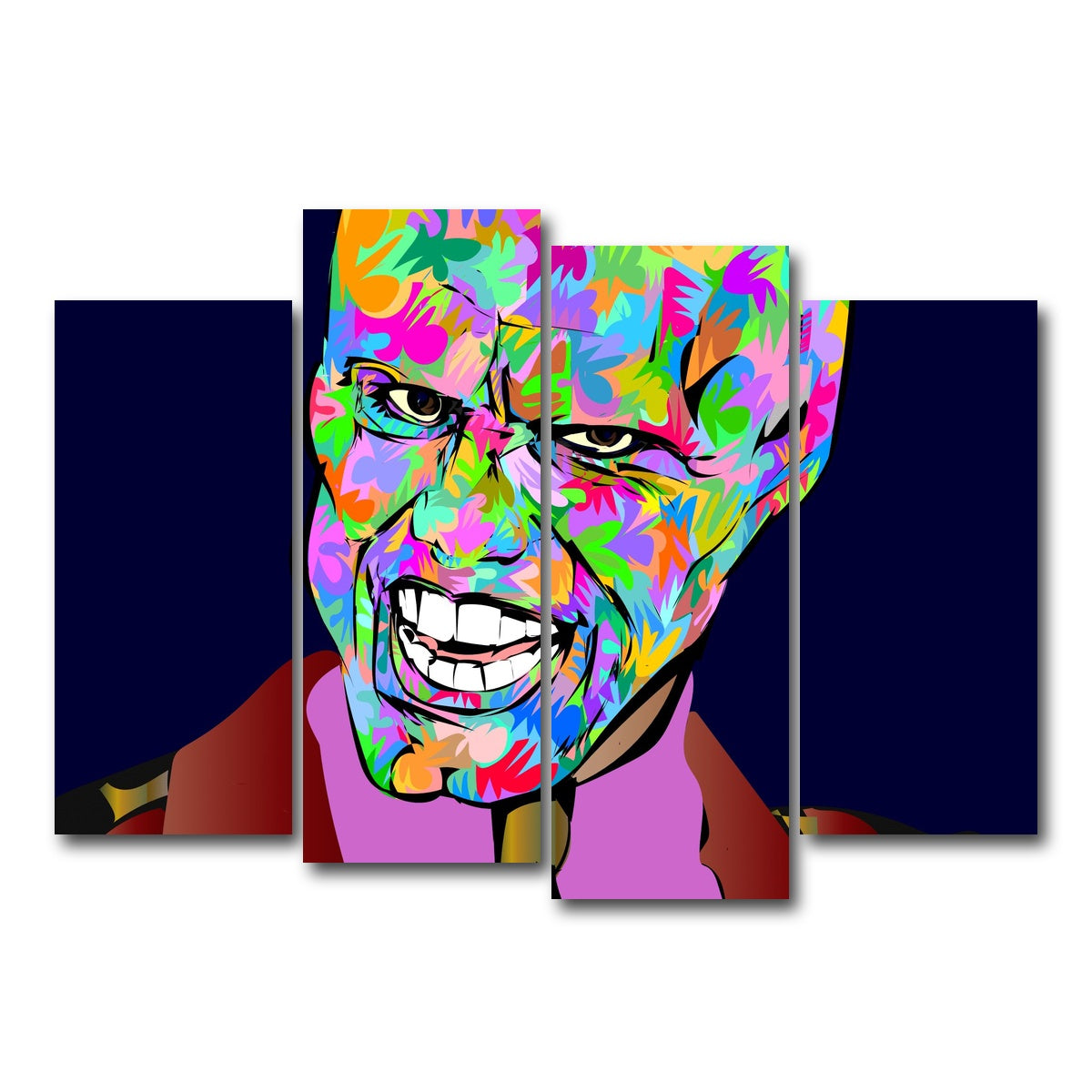 AUTO-MOCKUP WHITE | the mask | 4 Piece | Gallery Wrap Canvas | group=4_normal