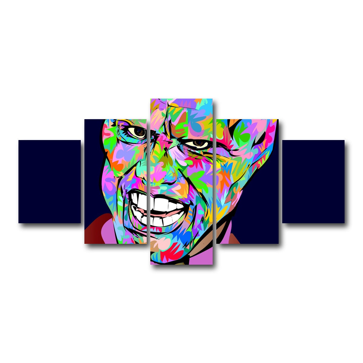 AUTO-MOCKUP WHITE | the mask | 5 Piece | Gallery Wrap Canvas | group=5_short