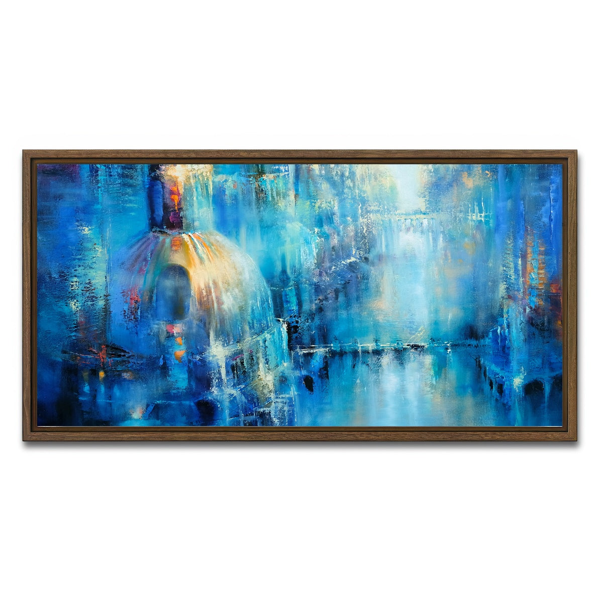 AUTO-MOCKUP WHITE | the old town | 1 Piece | Walnut Framed Canvas | group=2x1