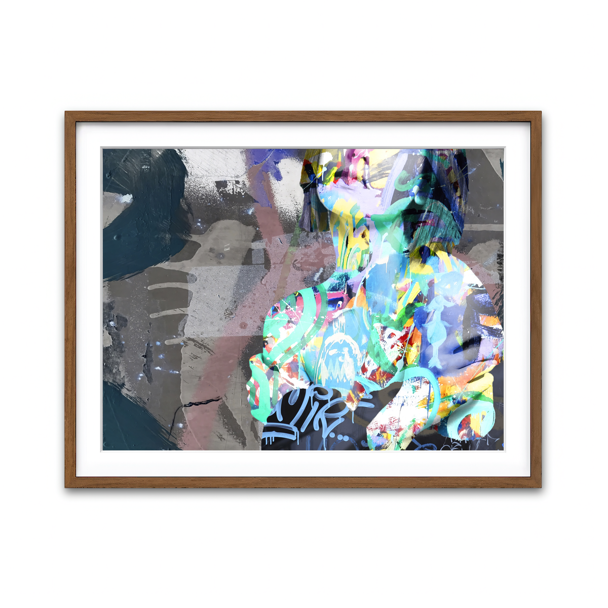 Framed Print 4x3 Walnut