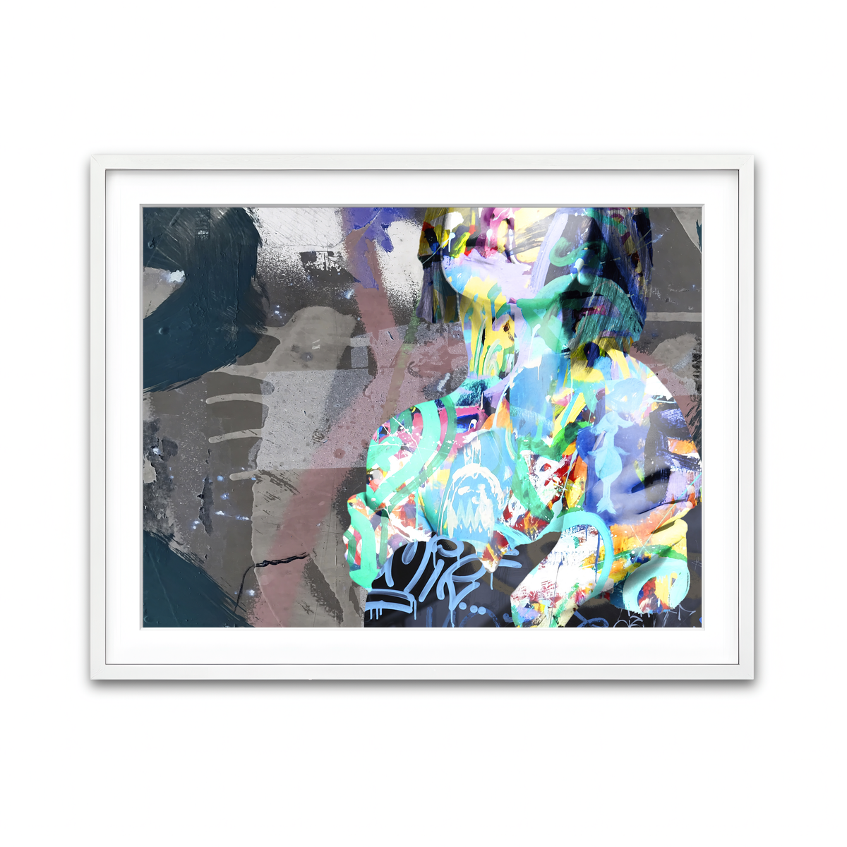 Framed Print 4x3 White