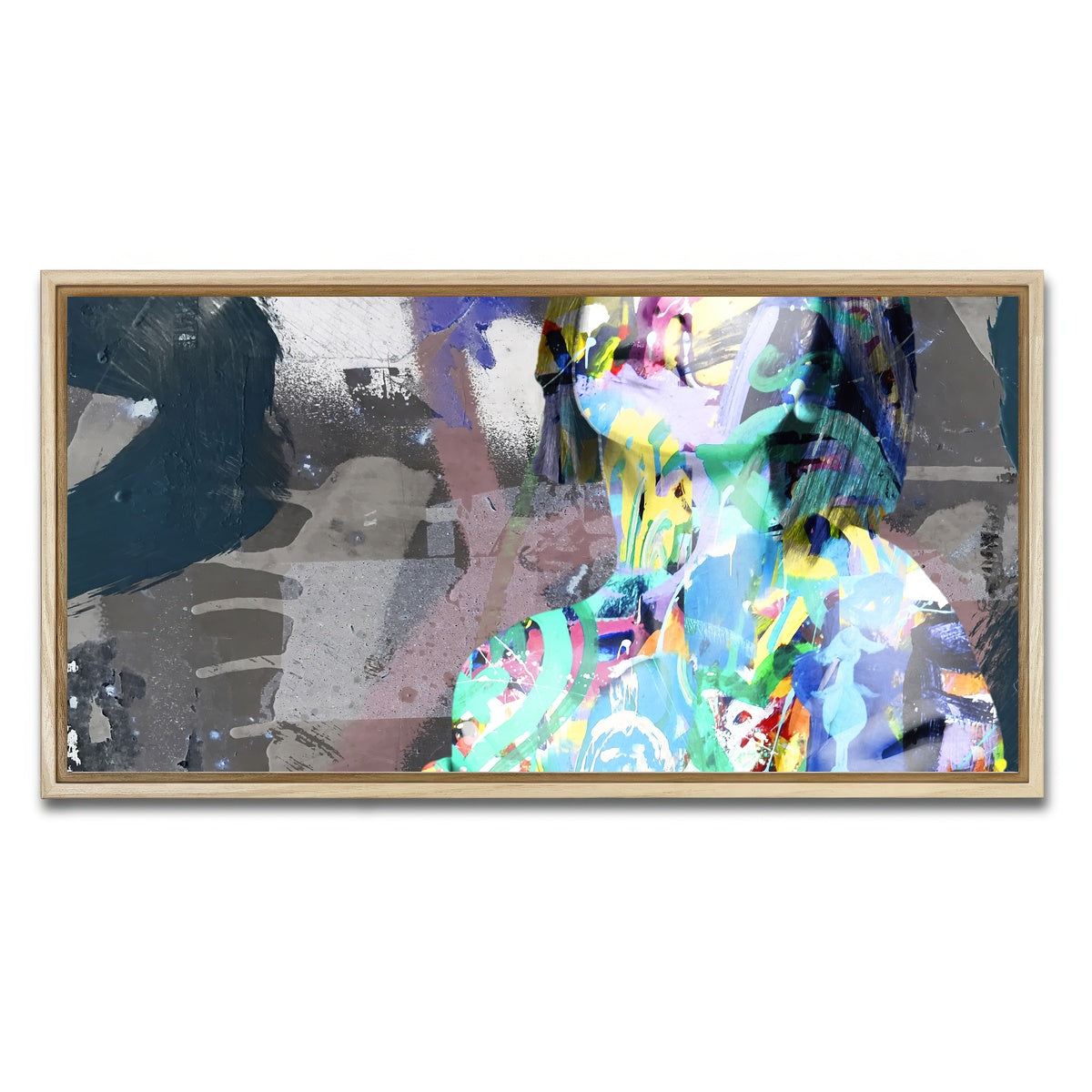 AUTO-MOCKUP WHITE | the pose | 1 Piece | Natural Framed Canvas | group=2x1