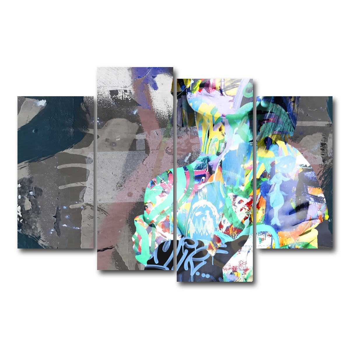 AUTO-MOCKUP WHITE | the pose | 4 Piece | Gallery Wrap Canvas | group=4_short