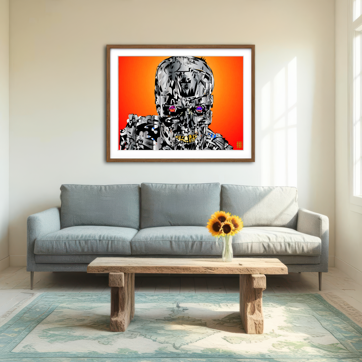 AUTO-MOCKUP ROOM | The Terminator Wall Art