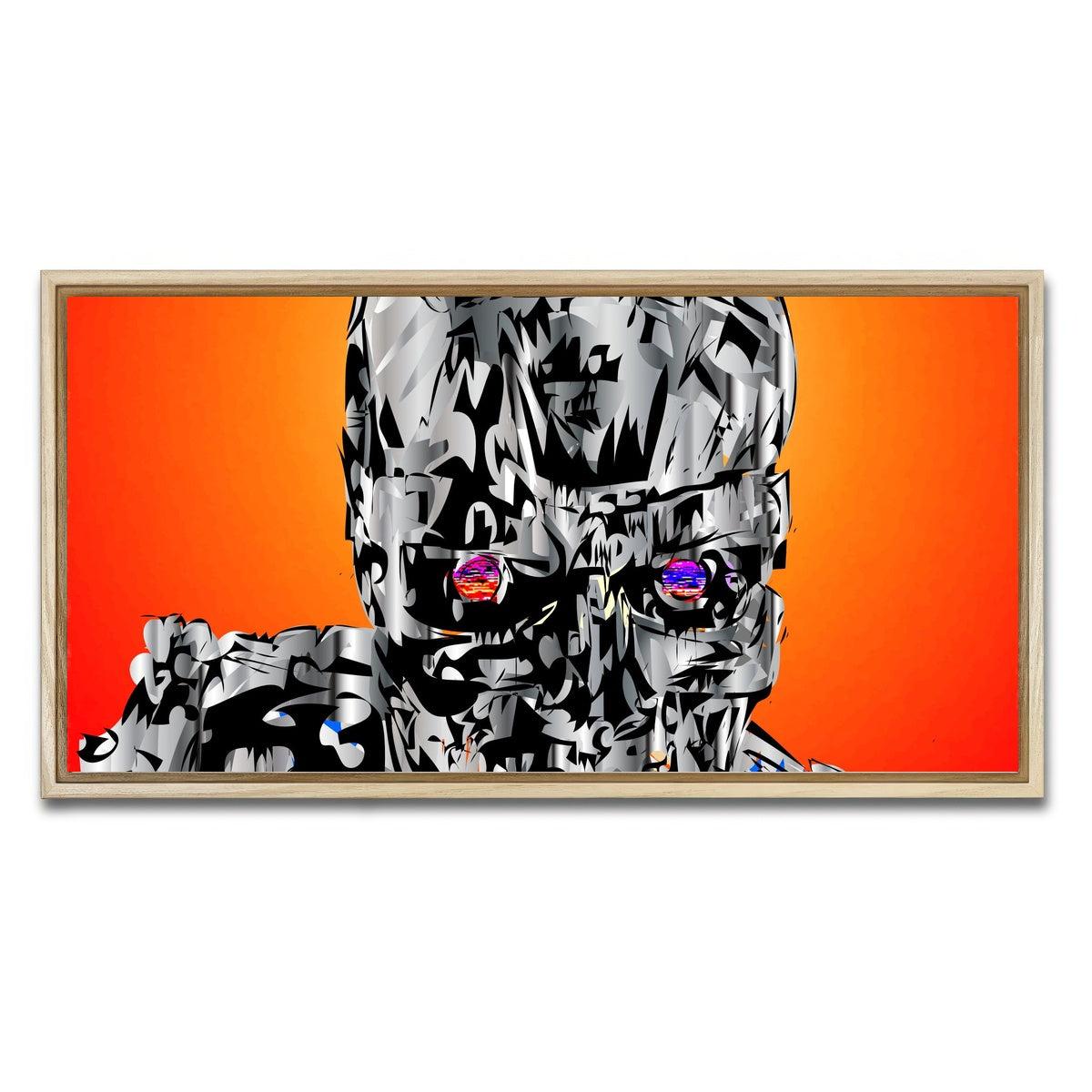 AUTO-MOCKUP WHITE | the terminator | 1 Piece | Natural Framed Canvas | group=2x1