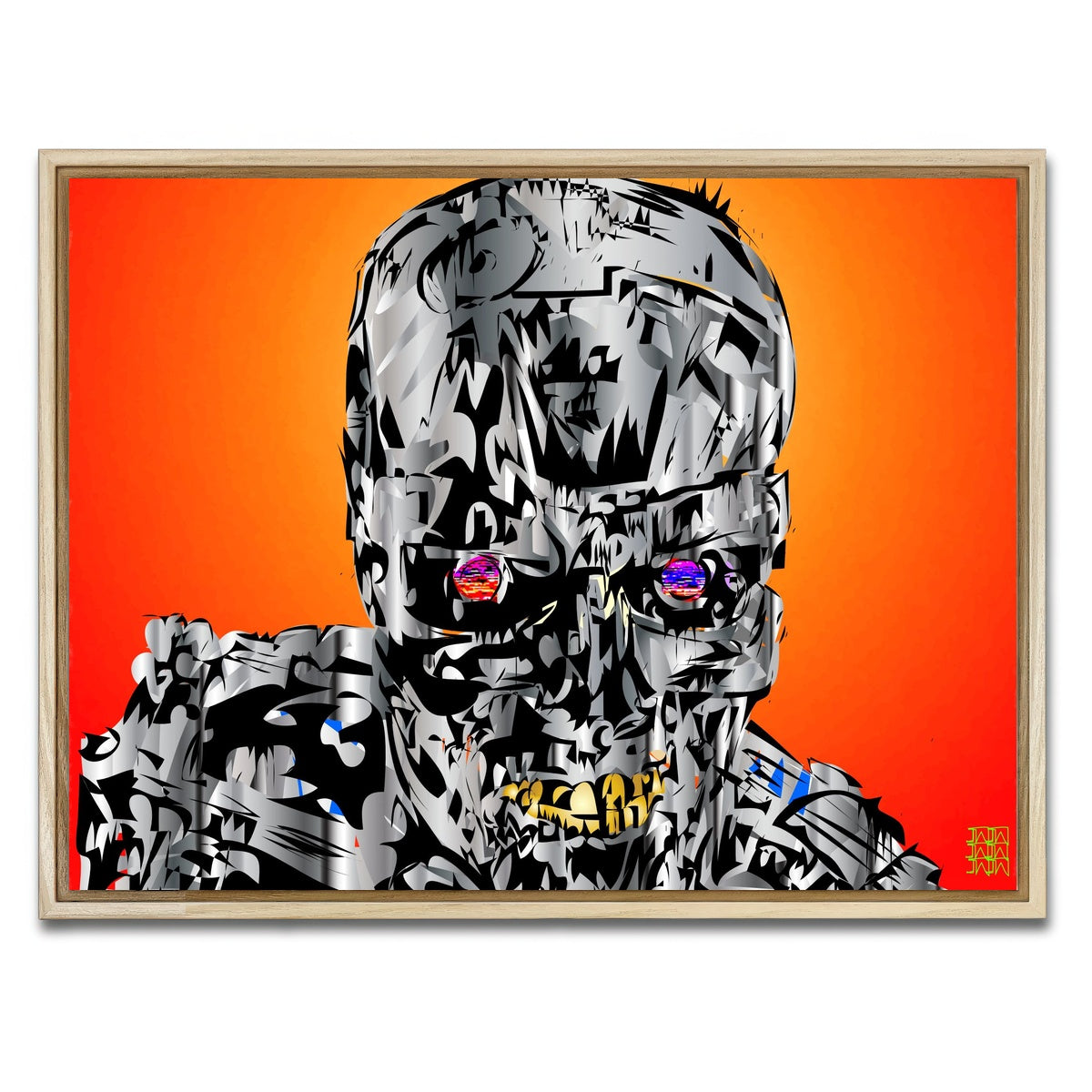 AUTO-MOCKUP WHITE | the terminator | 1 Piece | Natural Framed Canvas | group=4x3