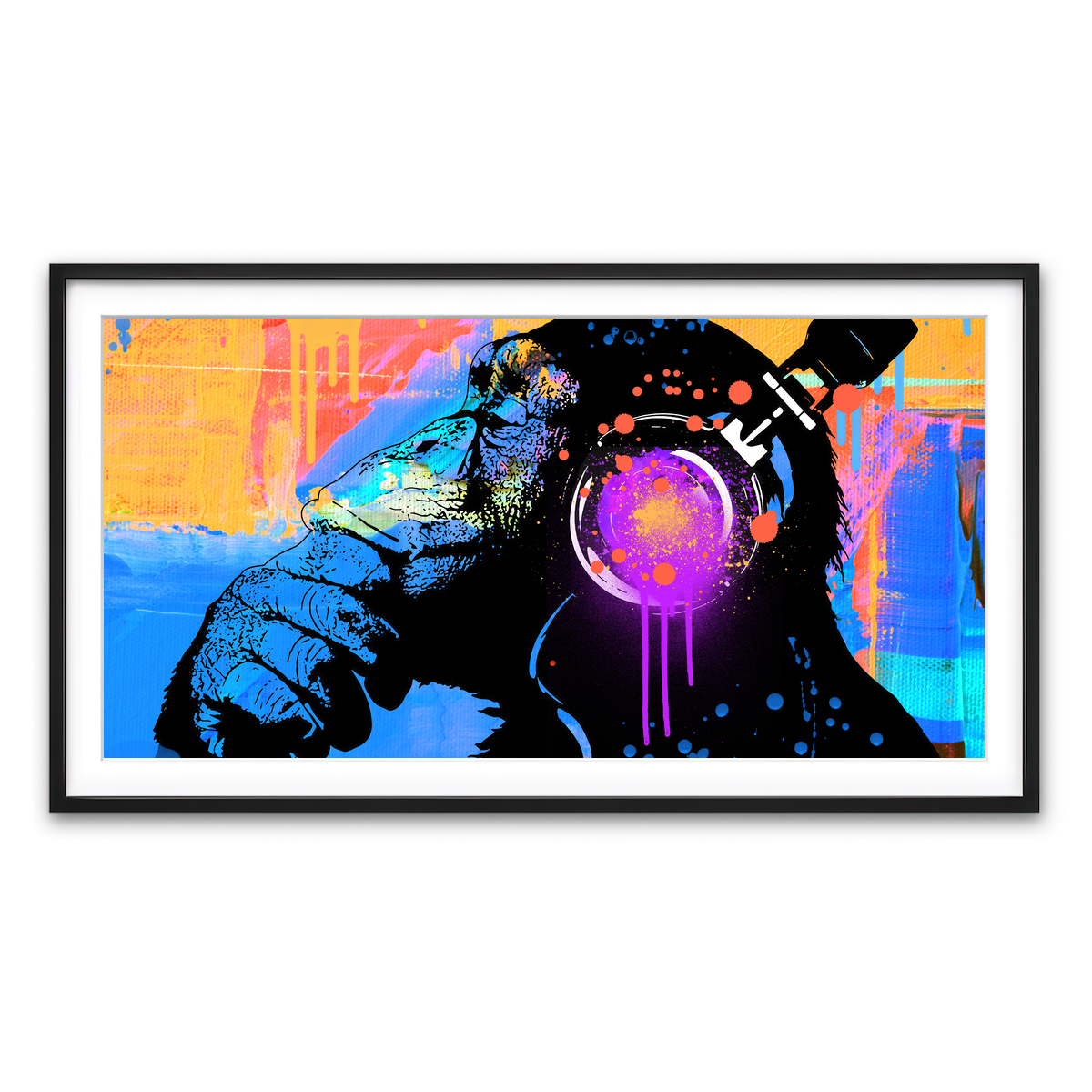 Framed Print 2x1 Black