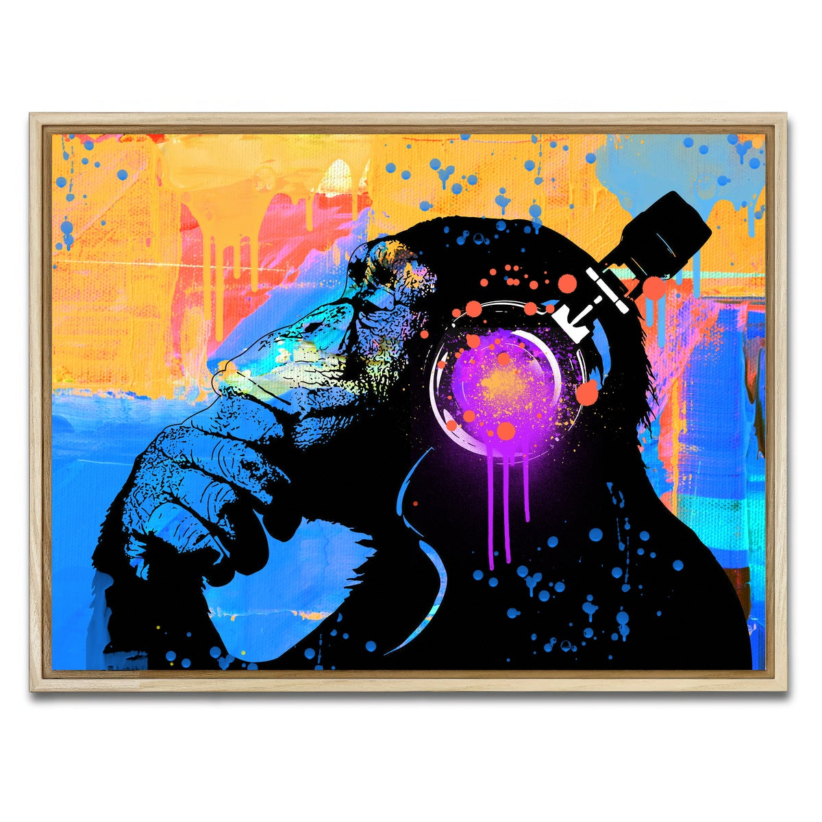 AUTO-MOCKUP WHITE | the thinker | 1 Piece | Natural Framed Canvas | group=4x3
