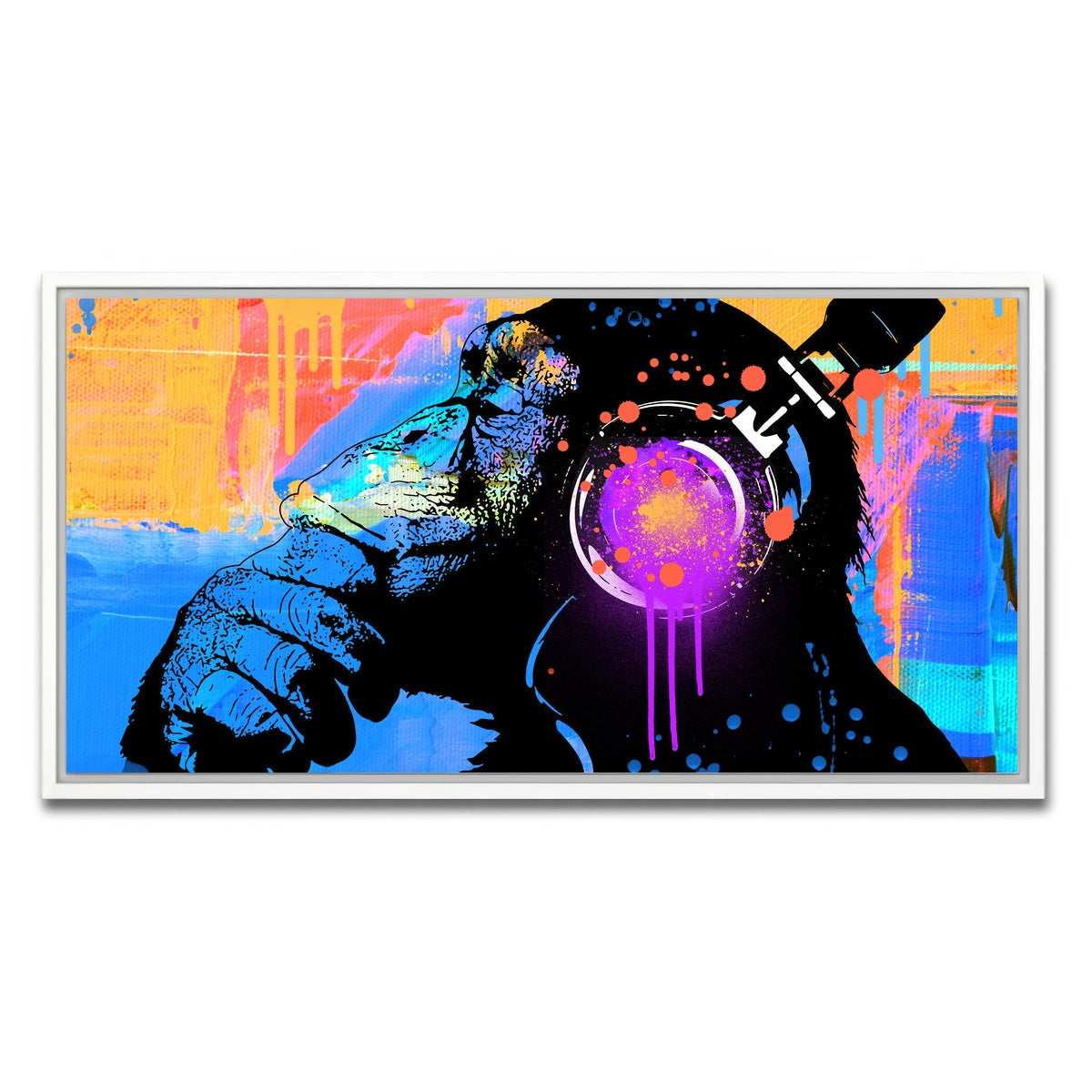 AUTO-MOCKUP WHITE | the thinker | 1 Piece | White Framed Canvas | group=2x1