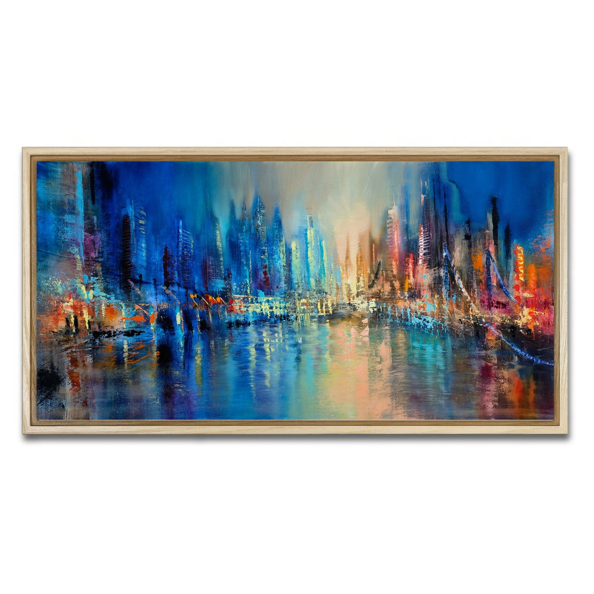 AUTO-MOCKUP WHITE | the town | 1 Piece | Natural Framed Canvas | group=2x1