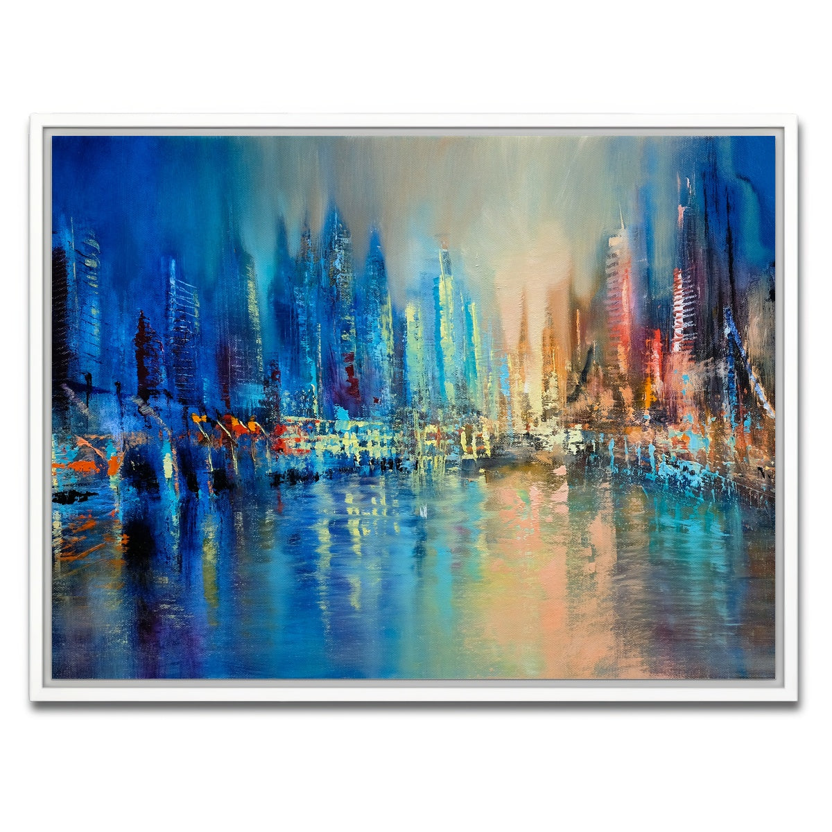 AUTO-MOCKUP WHITE | the town | 1 Piece | White Framed Canvas | group=4x3