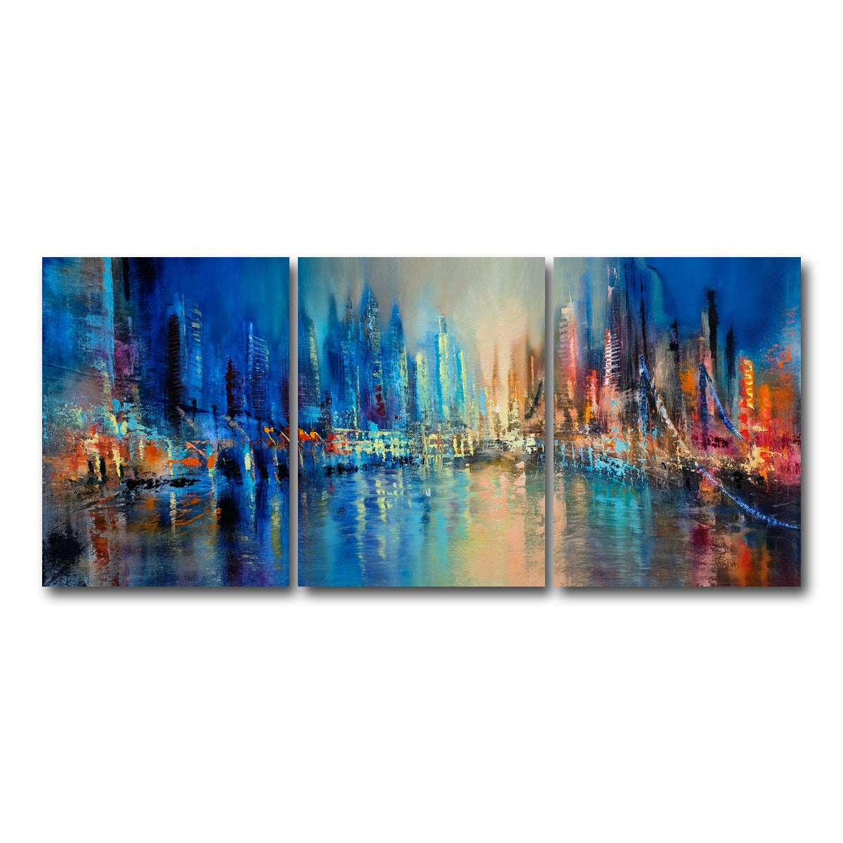 AUTO-MOCKUP WHITE | the town | 3 Piece | Gallery Wrap Canvas | group=18x24