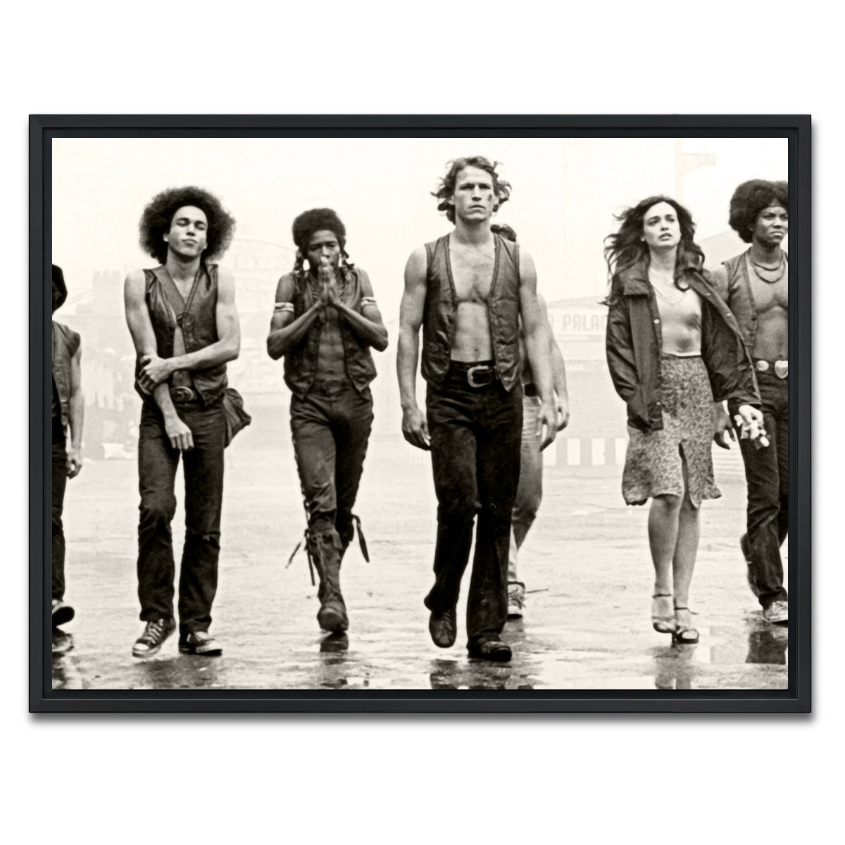 AUTO-MOCKUP WHITE | the warriors | 1 Piece | Black Framed Canvas | group=4x3