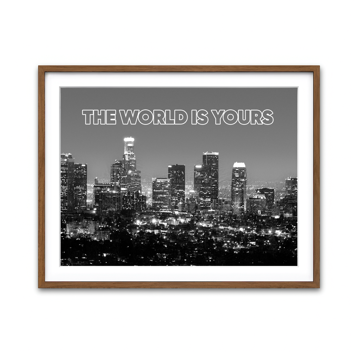 Framed Print 4x3 Walnut