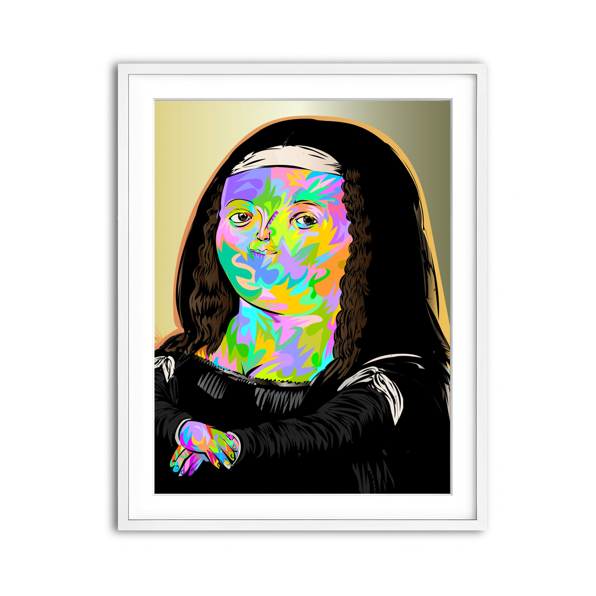 Framed Print 3x4 White