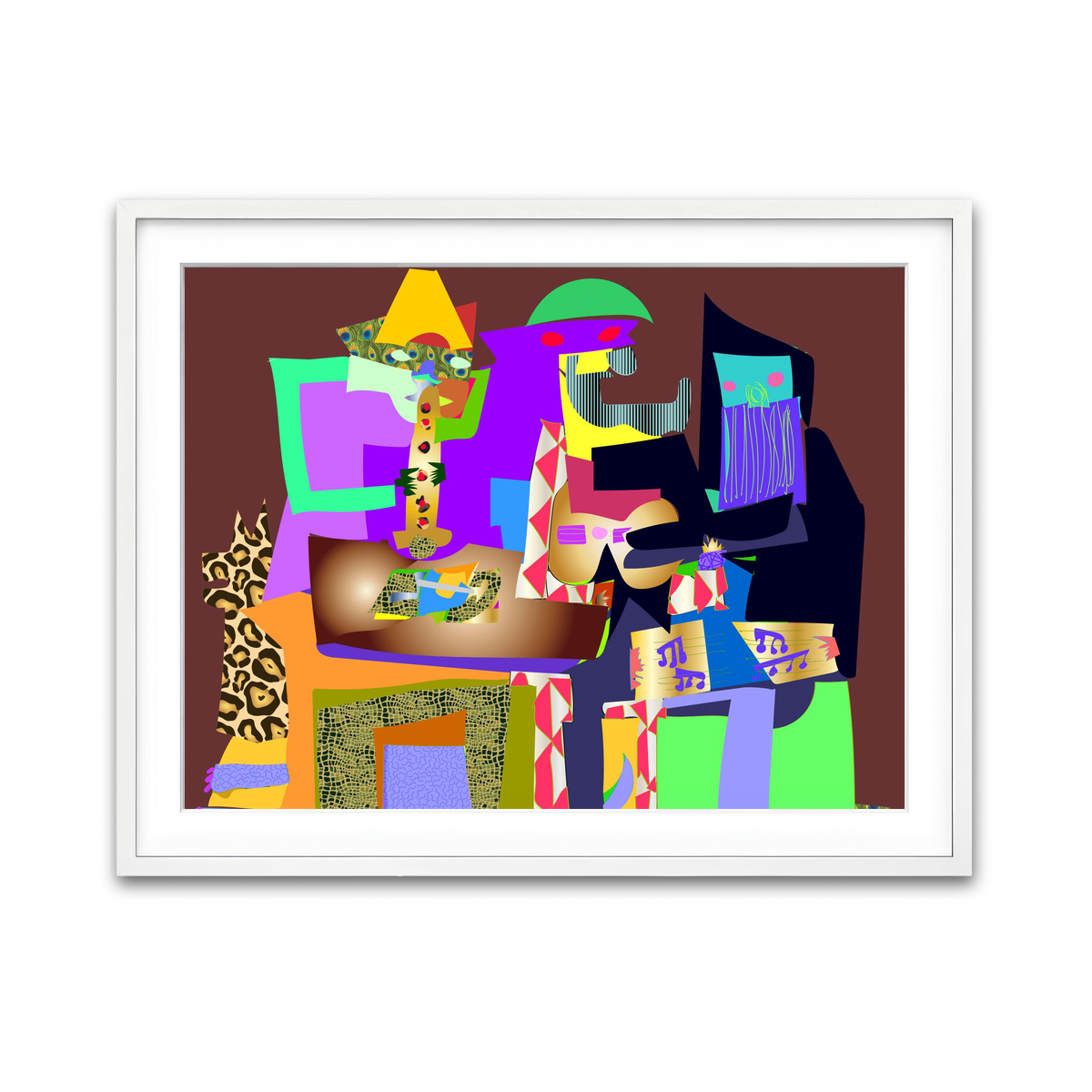 Framed Print 4x3 White