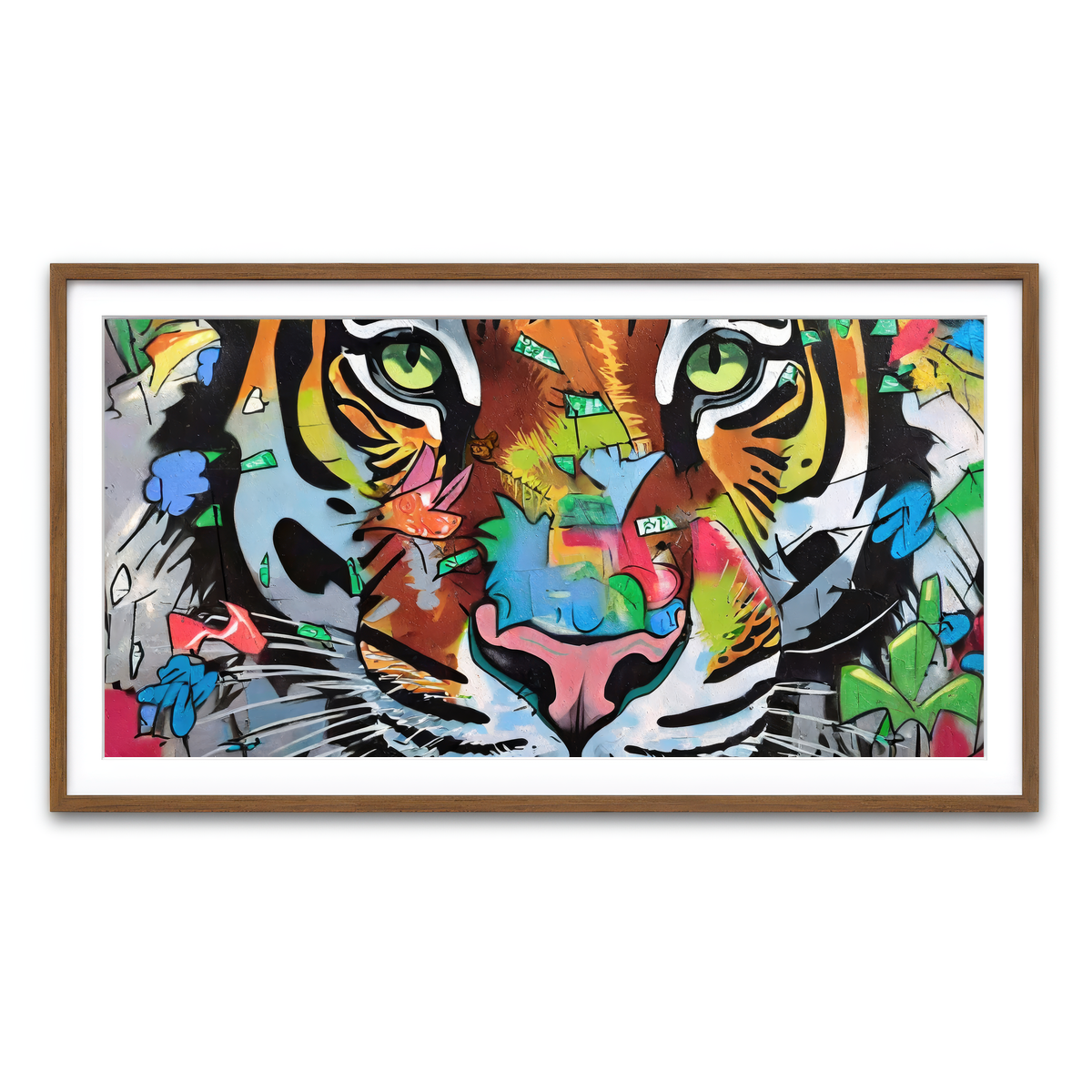 Framed Print 2x1 Walnut