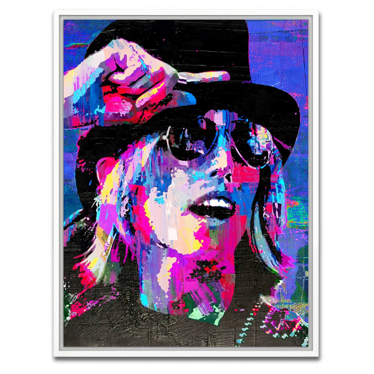 AUTO-MOCKUP WHITE | tom petty | 1 Piece | White Framed Canvas | group=3x4