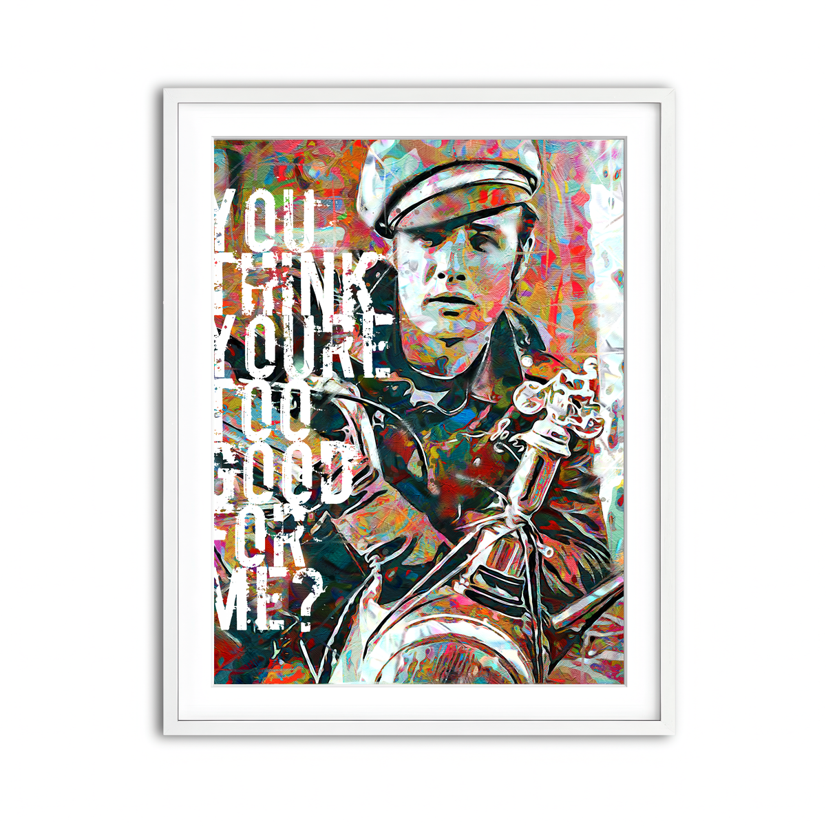 Framed Print 3x4 White