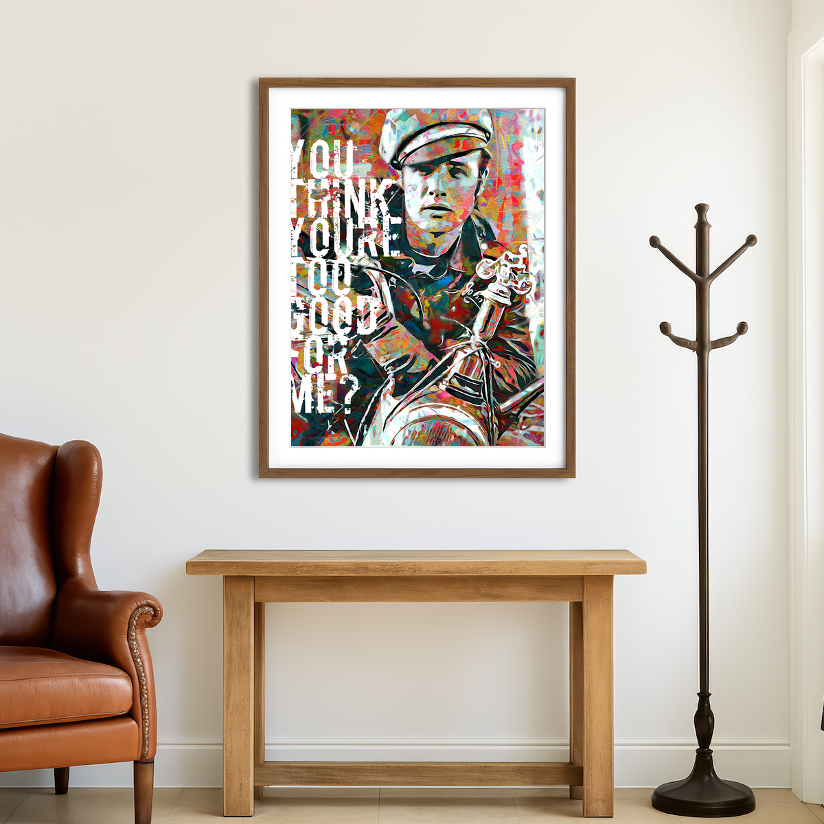 AUTO-MOCKUP ROOM | Too Good for Me Wall Art