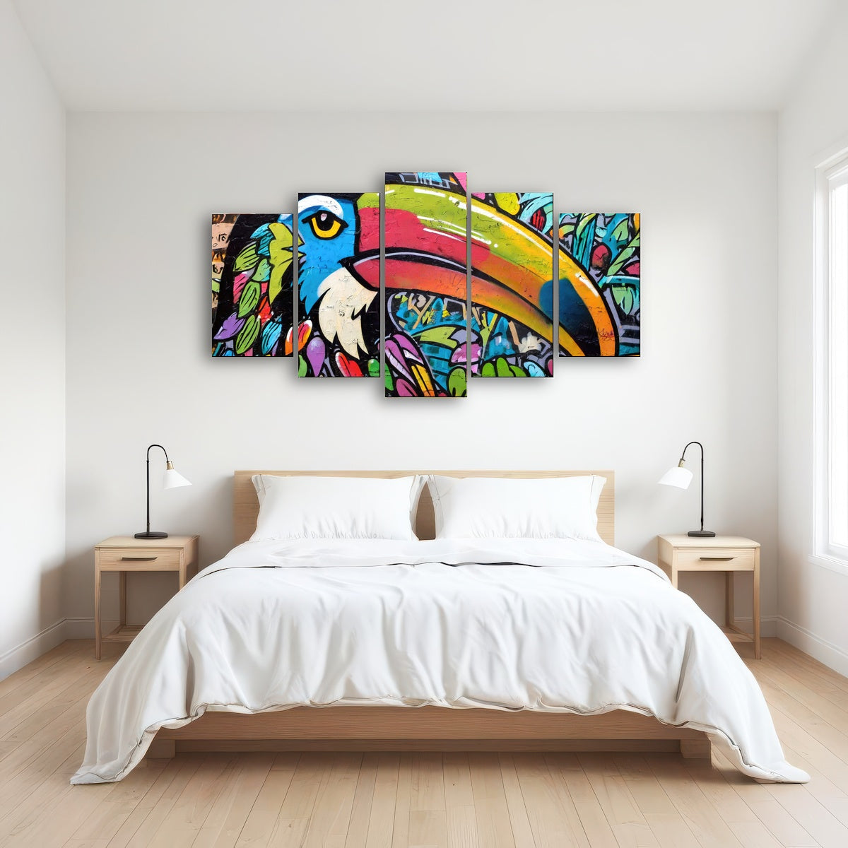 AUTO-MOCKUP ROOM | toucan graffiti