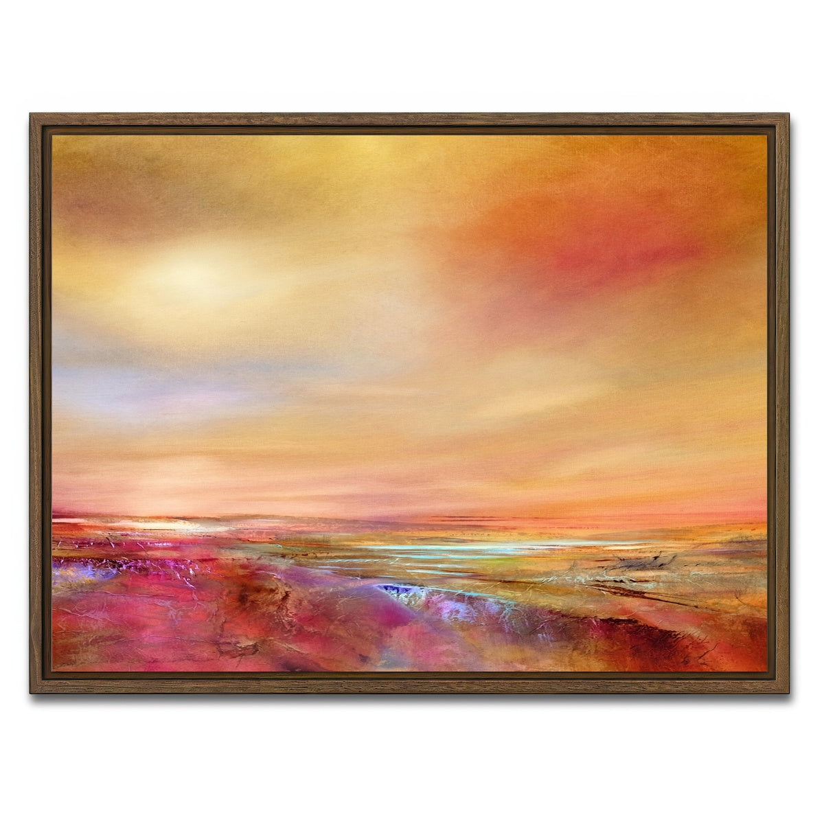 AUTO-MOCKUP WHITE | touch the sky | 1 Piece | Walnut Framed Canvas | group=4x3