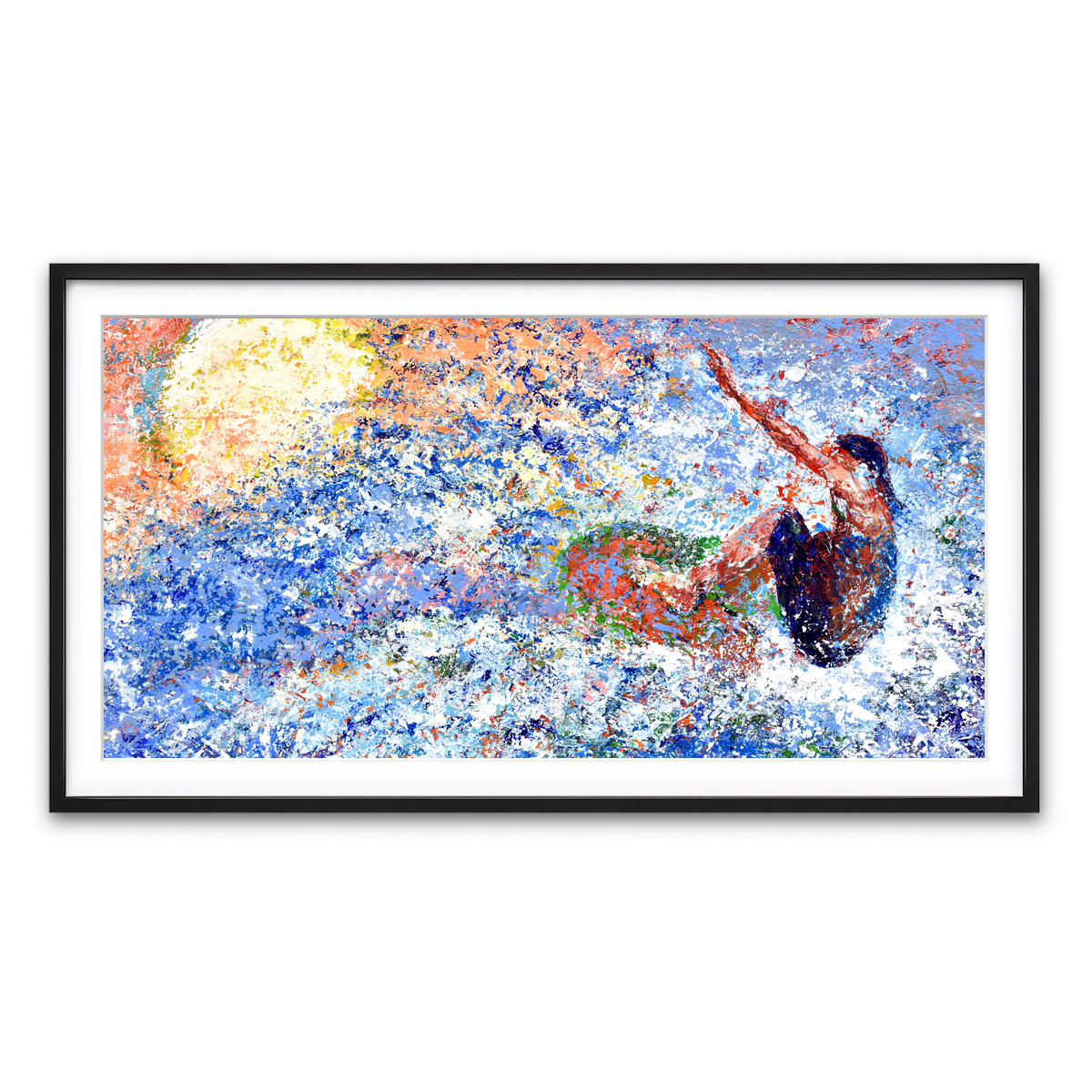 Framed Print 2x1 Black