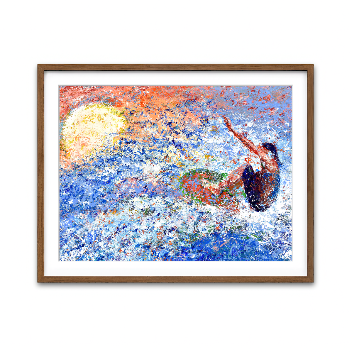 Framed Print 4x3 Walnut