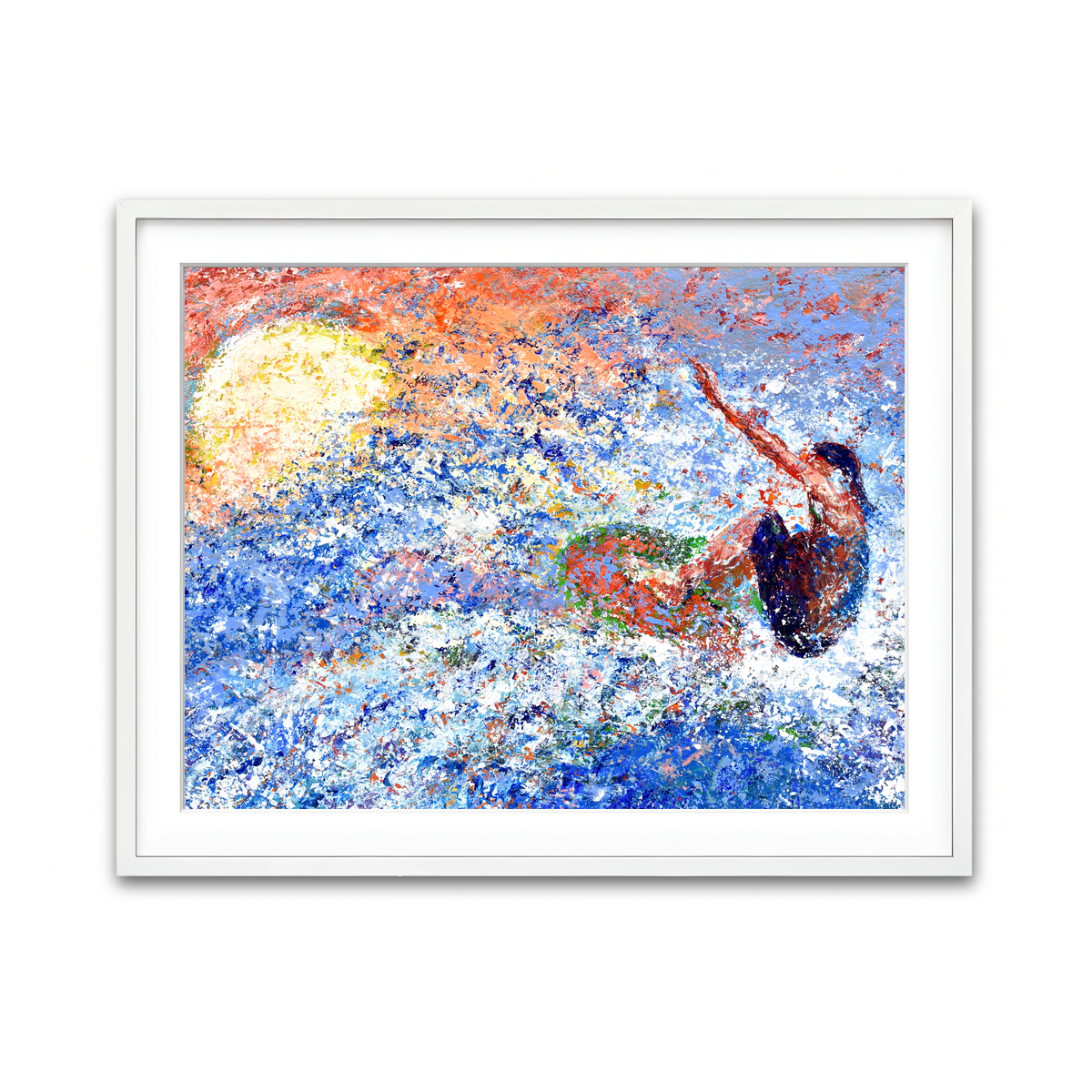 Framed Print 4x3 White