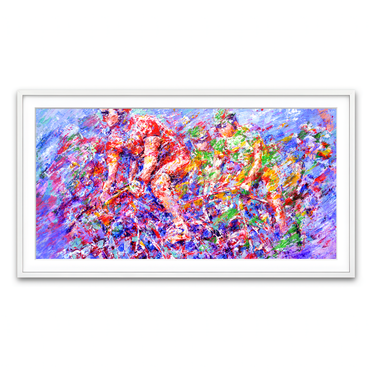 Framed Print 2x1 White