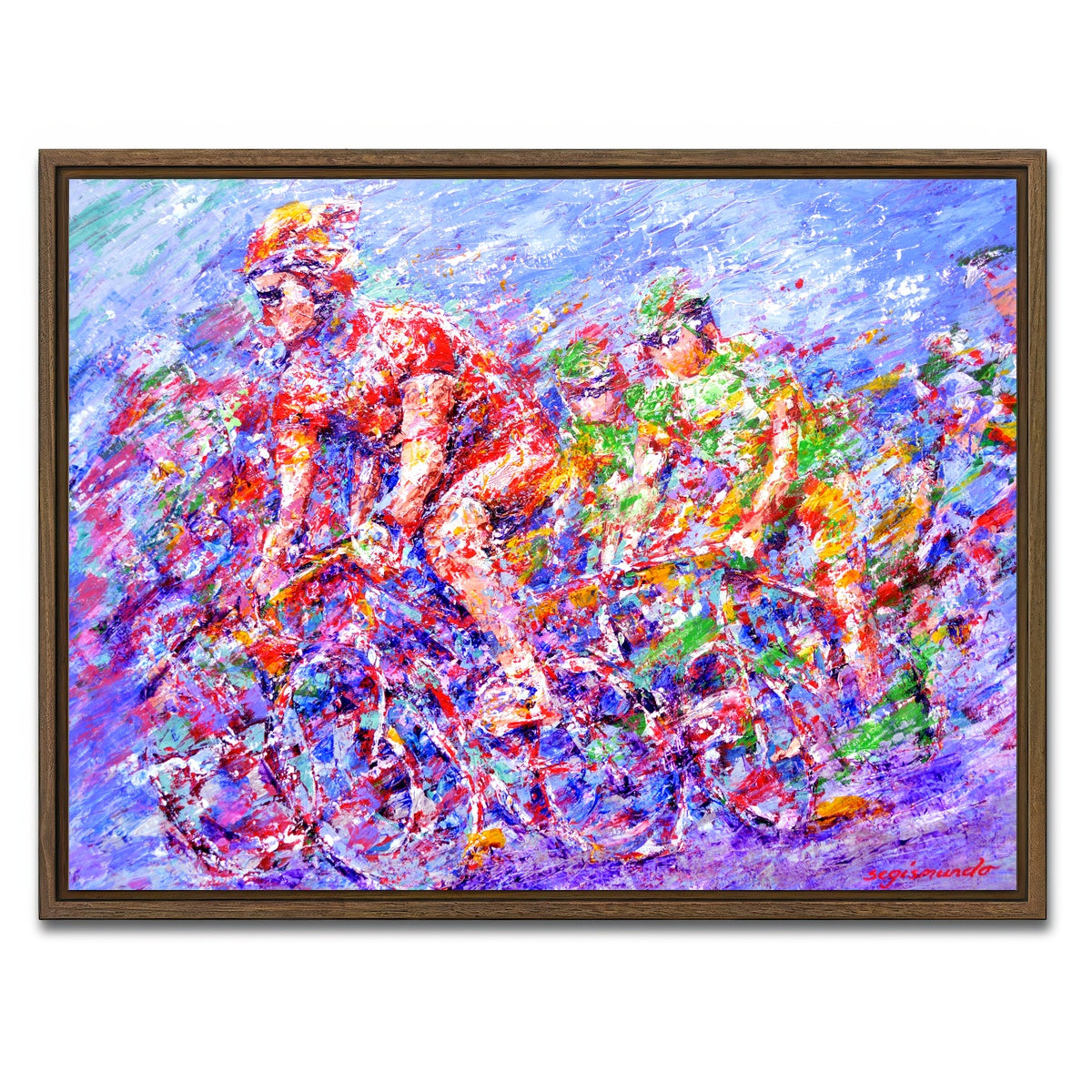 AUTO-MOCKUP WHITE | tour de georgia | 1 Piece | Walnut Framed Canvas | group=4x3