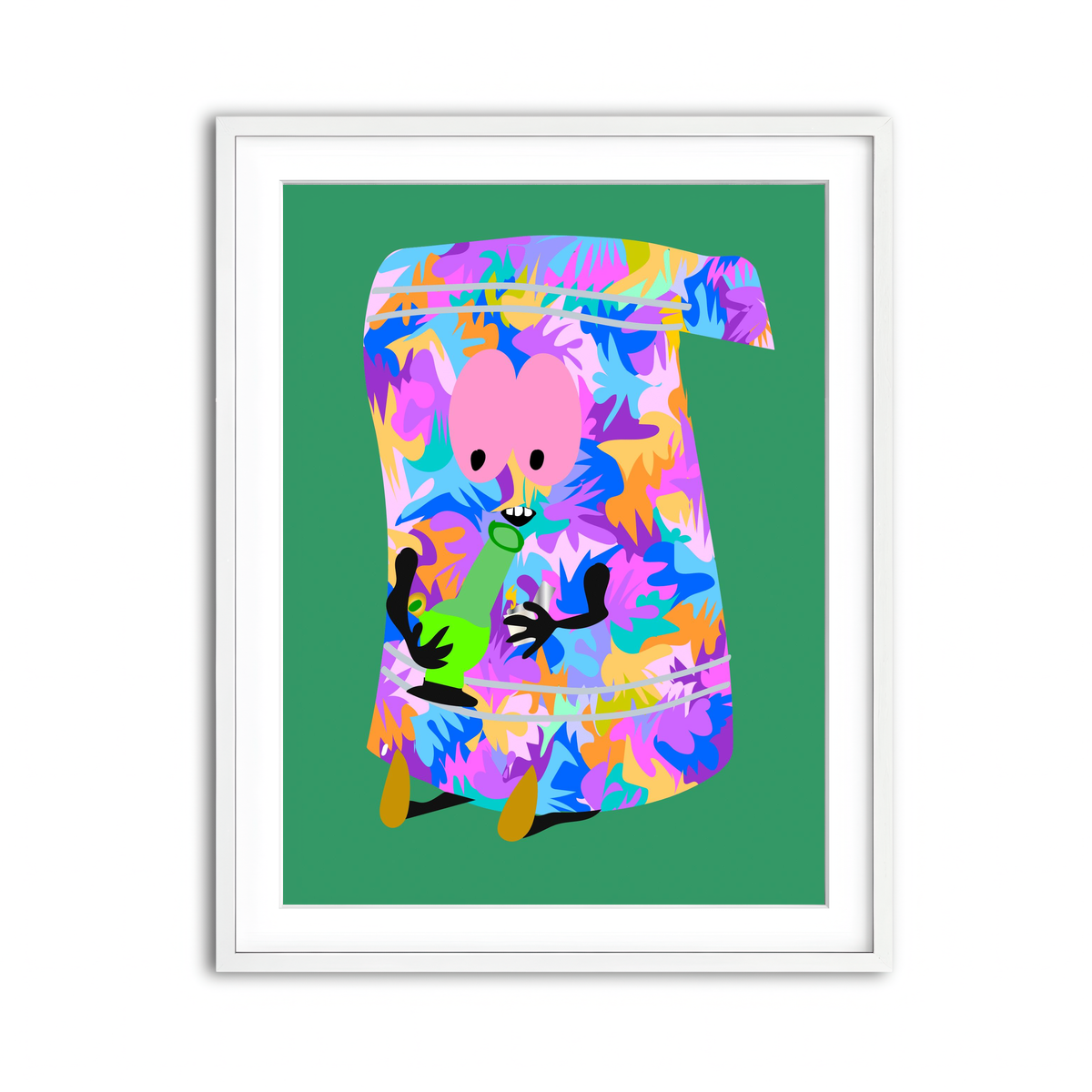 Framed Print 3x4 White