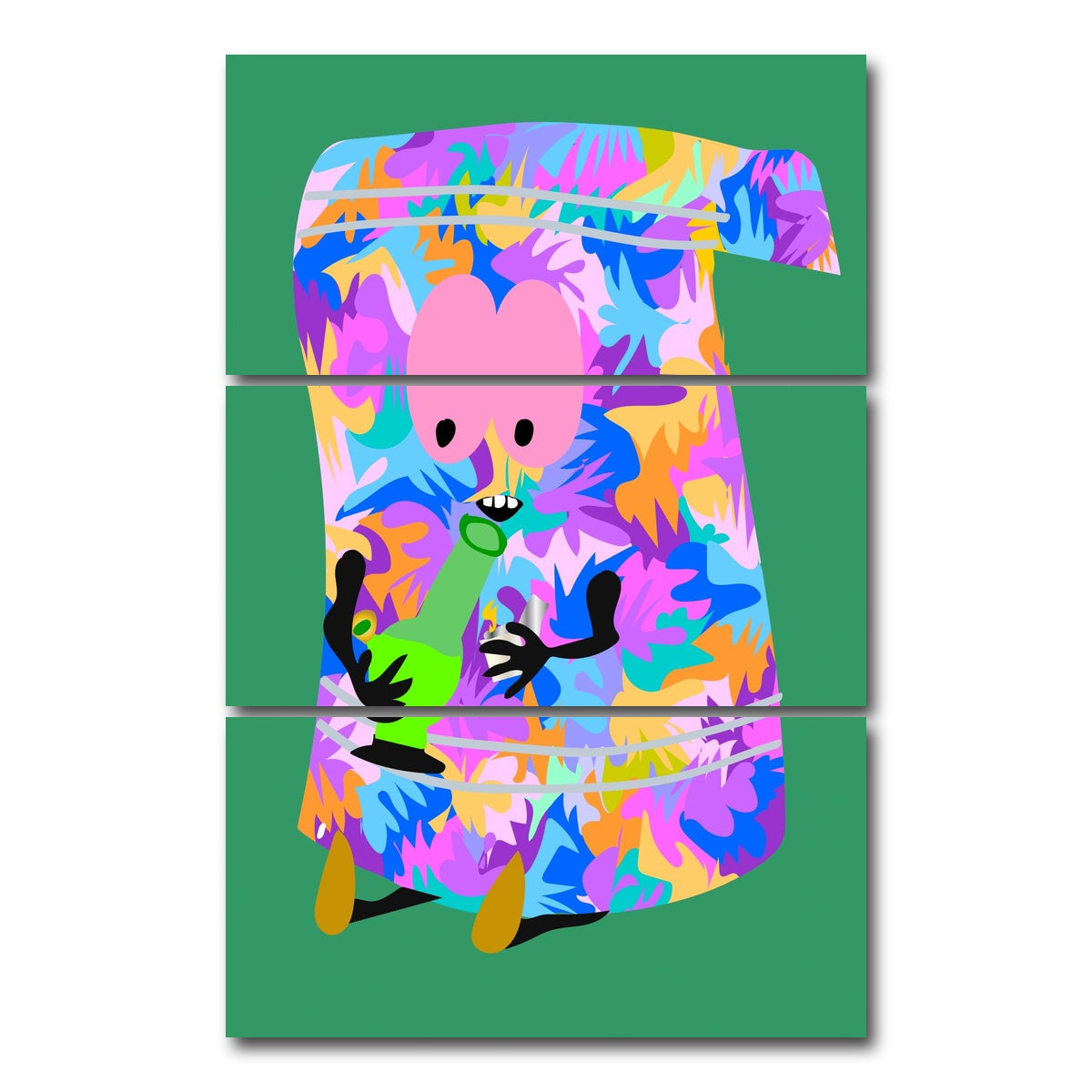 AUTO-MOCKUP WHITE | towlie | 3 Piece | Gallery Wrap Canvas | group=12x24_stacked