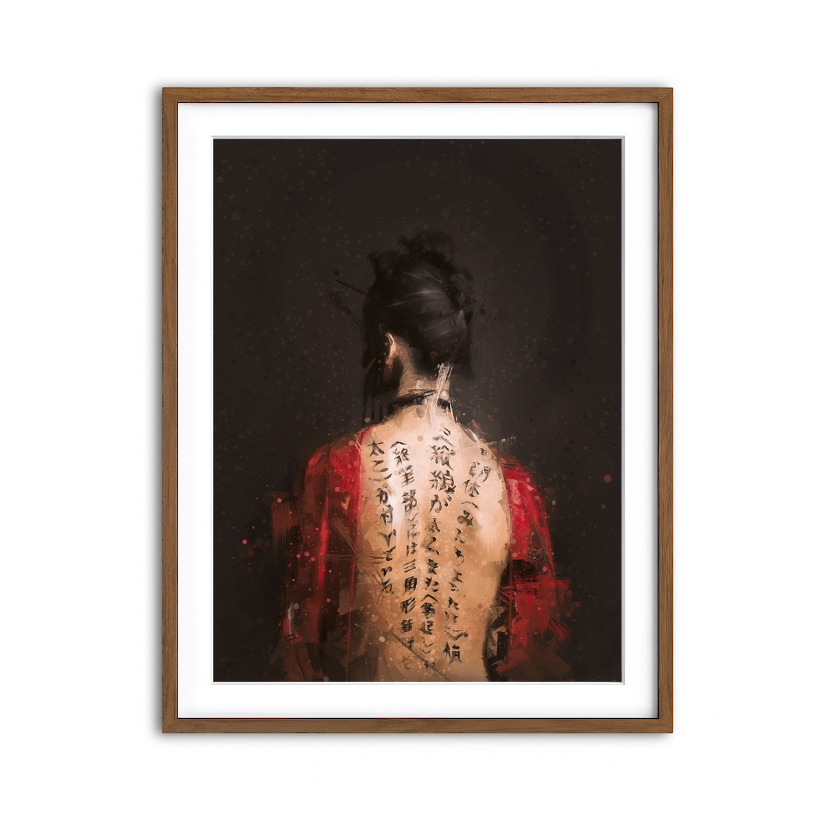 Framed Print 3x4 Walnut