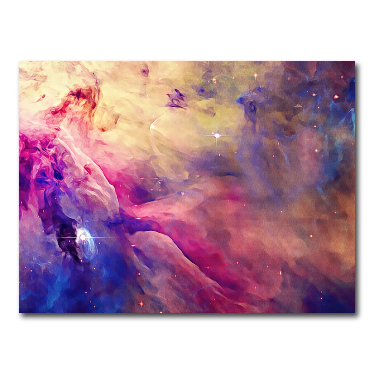 AUTO-MOCKUP WHITE | translucent cosmic clouds | 1 Piece | Gallery Wrap Canvas | group=4x3