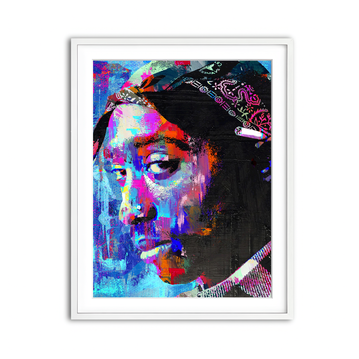 Framed Print 3x4 White