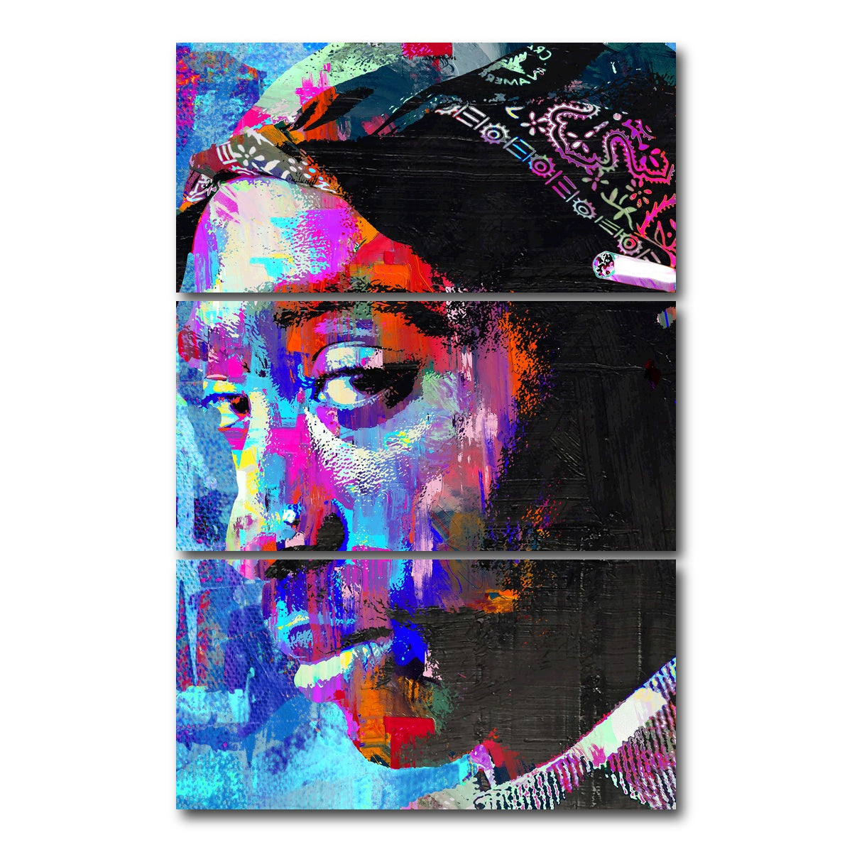 AUTO-MOCKUP WHITE | tupac final | 3 Piece | Gallery Wrap Canvas | group=12x24_stacked