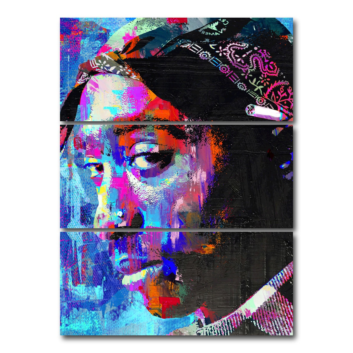 AUTO-MOCKUP WHITE | tupac final | 3 Piece | Gallery Wrap Canvas | group=8x18_stacked