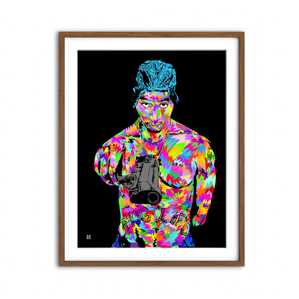 Framed Print 3x4 Walnut