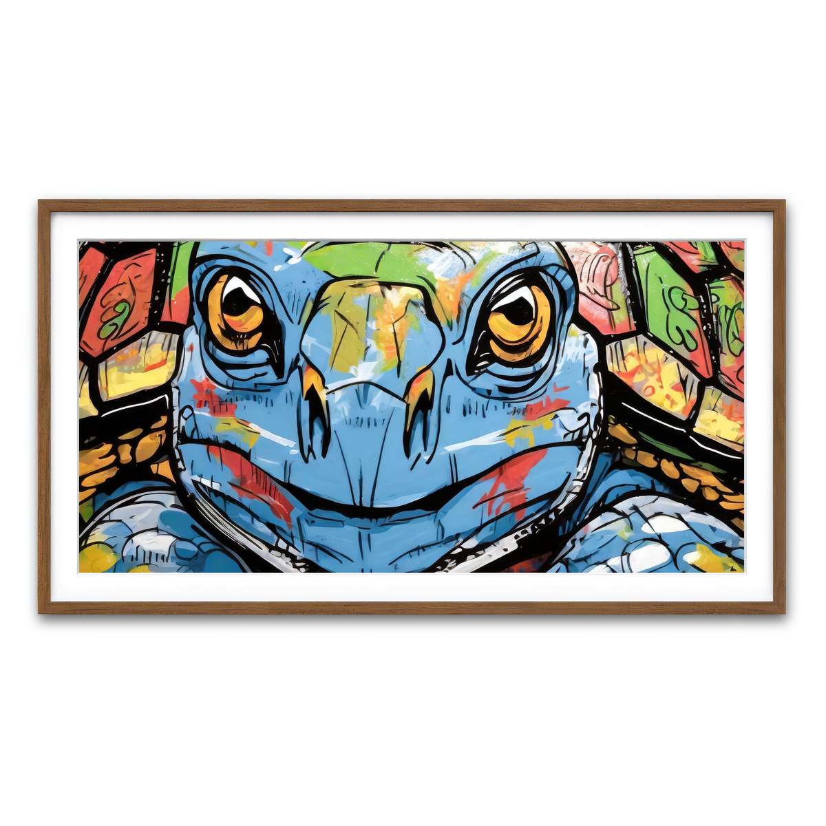 Framed Print 2x1 Walnut