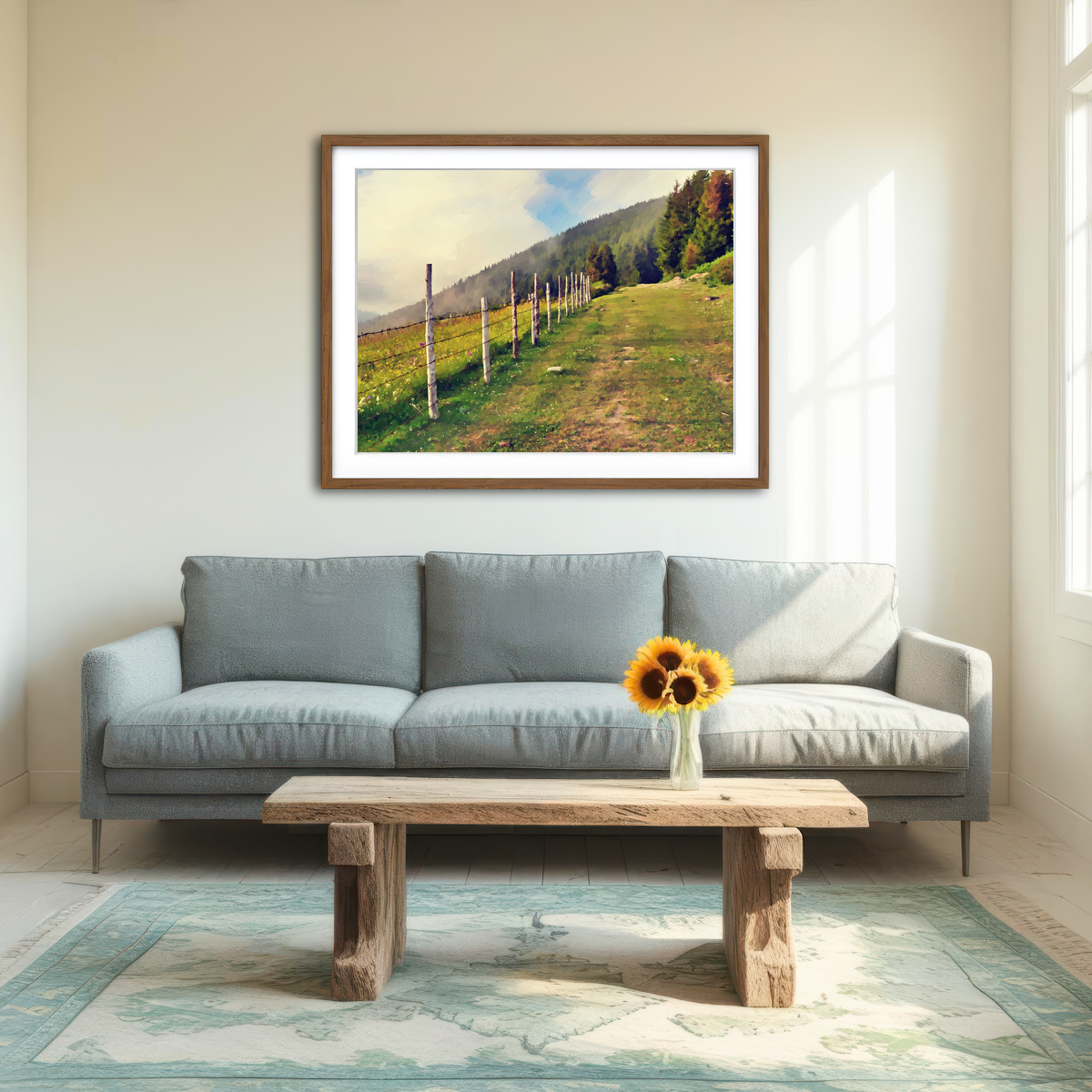 AUTO-MOCKUP ROOM | Uphill Climb Wall Art