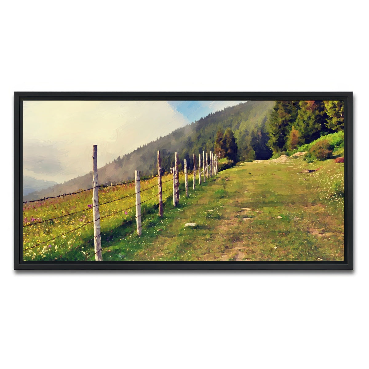 AUTO-MOCKUP WHITE | uphill climb | 1 Piece | Black Framed Canvas | group=2x1