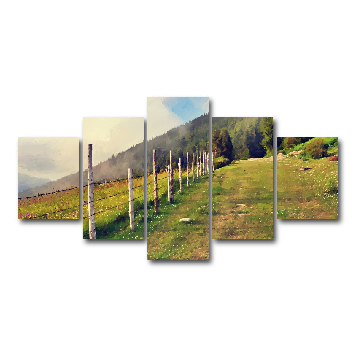 AUTO-MOCKUP WHITE | uphill climb | 5 Piece | Gallery Wrap Canvas | group=5_short