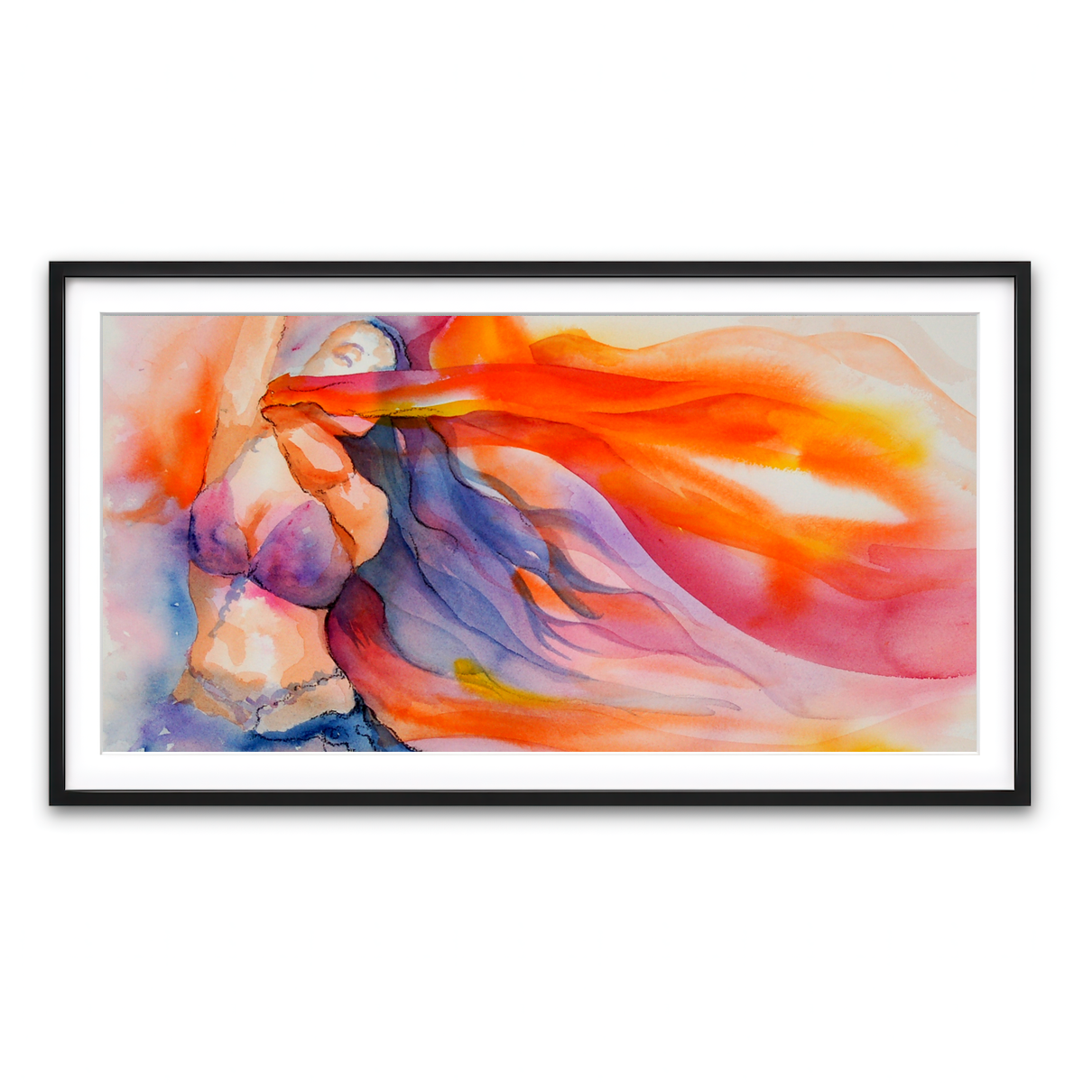 Framed Print 2x1 Black